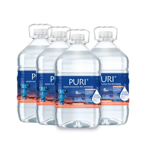 Agua Alcalina en Bidones 5L (x4)